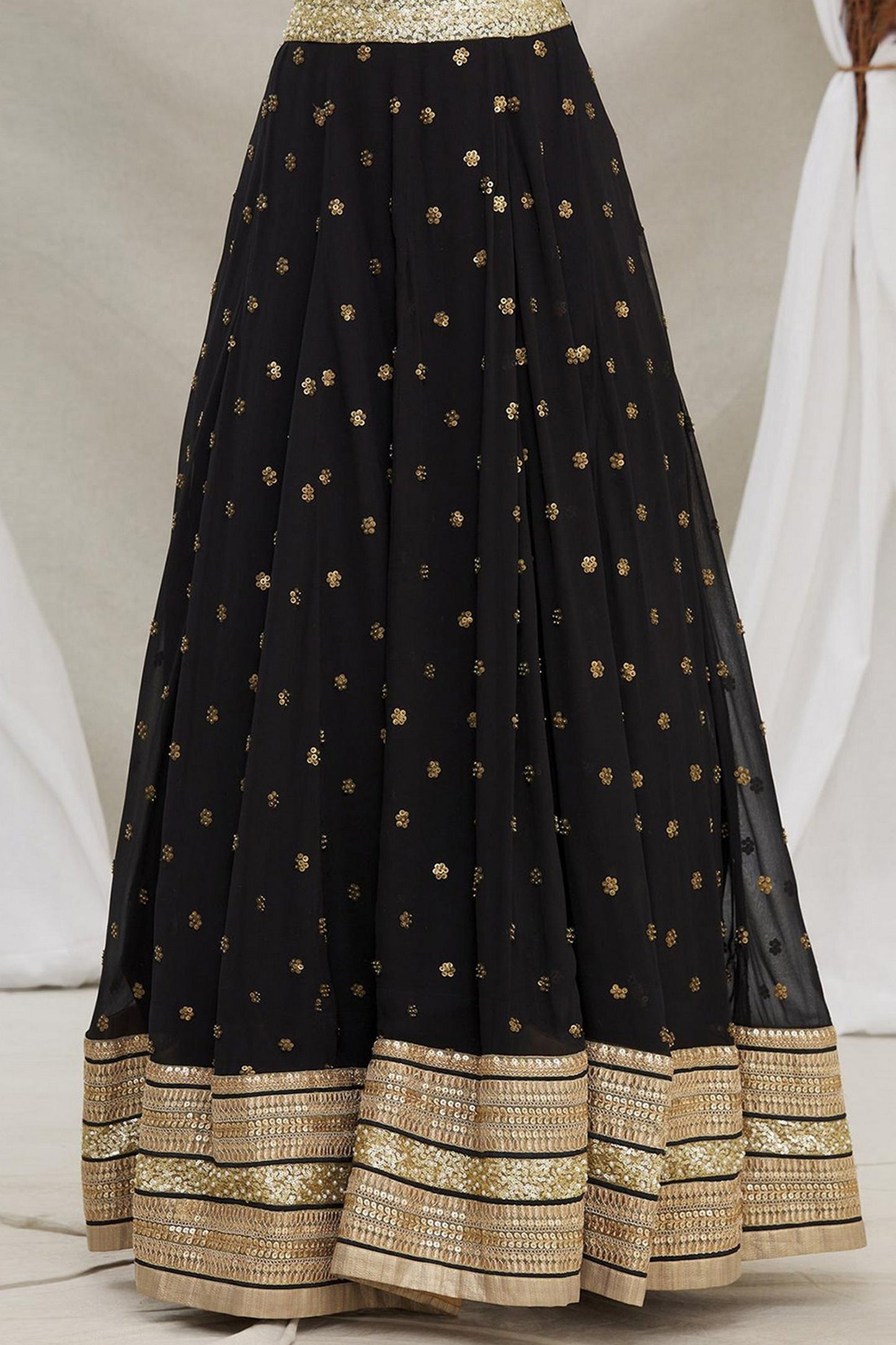 Black Georgette Lehenga Choli