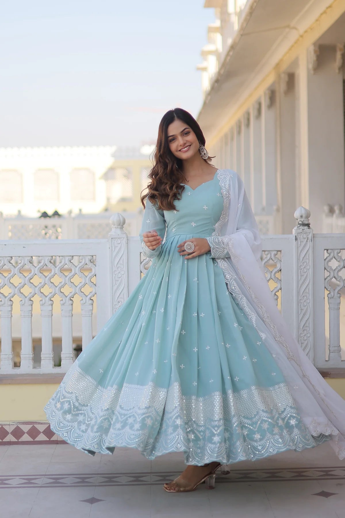 Premium Designer Anarkali Suit Set