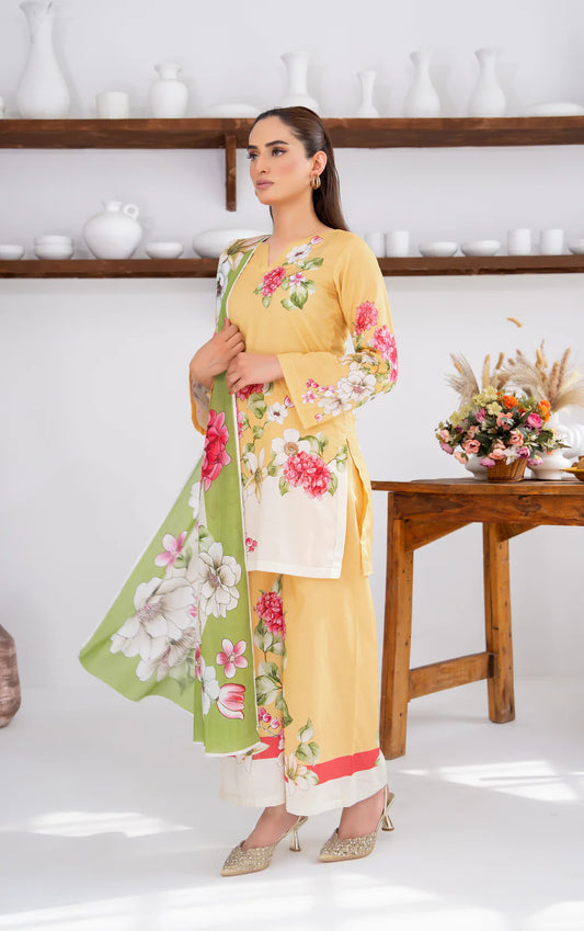 Butter Printed Cambric Cotton suit set